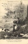 CPA Folklore Les chansons de Botrel illustrees La chanson du patour Chien 