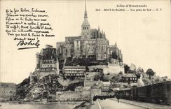 CPA Botrel Mont Saint Michel Train 