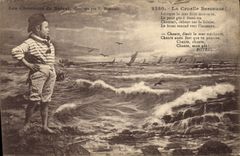 CPA Folklore Les chansons de Botrel illustrees La cruelle berceuse 