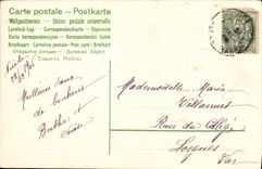 CPA Fantaisie Fleurs Trefles 