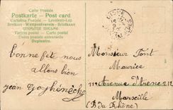 CPA Fantaisie Fleurs Enfant Paques 