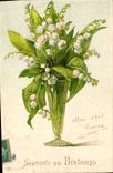 CPA Fantaisie Fleurs Muguet 