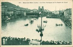 CPA Rive de Gier Les fetes nautiques sur le bassin du canal 