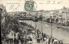 CPA Cette Vue generale des Joutes 