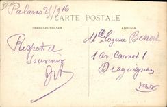 Vintage Postcard Palavas Floods tournaments
