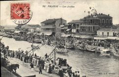 Vintage Postcard Palavas tournaments