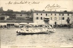 CPA Rive de Gier Les joutes sur le bassin 