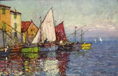 CPA Fantaisie Illustrateur Bateaux