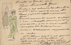 CPA Fantaisie Illustrateur Femme L'Empire