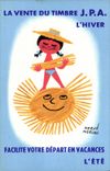 CPA Fantaisie Illustrateur La vente du timbre JPA l'hiver Herve Moran