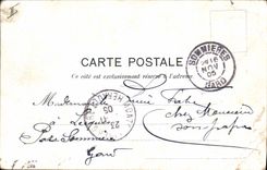 Postal Fantasia Ilustrador Mujeres Marcha a la flor