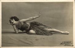 Vintage Postcard Mitiaja Street Custine Paris