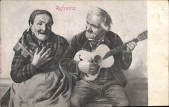 Vintage Postcard Refrains Folklore