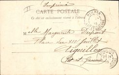 CPA Femme La cigale 