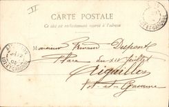 CPA Femme La cigale 