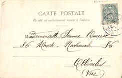 CPA Femme La cigale 