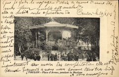 CPA Toulon Place d'armes pendant la musique 