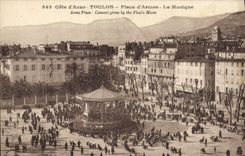 CPA Toulon Place d'armes La musique Kiosque 