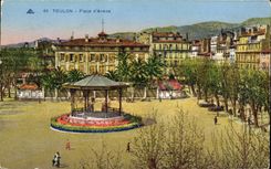 CPA Toulon Place d'armes Kiosque 