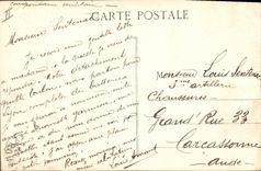 Vintage Postcard Toulon Place weapons Bandstand