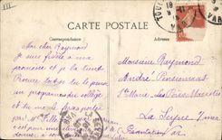 Vintage Postcard Toulon Places Kiosque weapons of the music