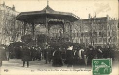 CPA Toulon Place d'armes Kiosque a musique 