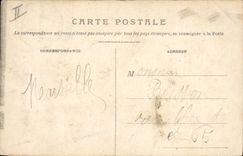 Postal Toulon Prefectura marítima y quiosco de la música