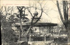 Vintage Postcard Toulouse Concert with the Large Round Kiosk