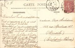 Postal Amiens el quiosco de música