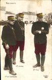 CPA Militaria Nos chefs General de Castelnau Joffre Pau