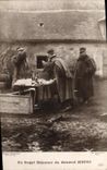 Vintage Postcard Militaria a frugal lunch of General Joffre
