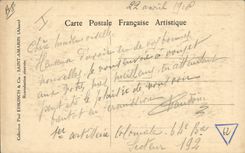 Vintage Postcard Militaria French Armies in Re-examined Alsace passed by the commander in chief Joffre Dubail Maud' Huy Serret