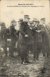 CPA Militaria Le general Joffre et le President de la Republique sur le front