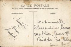 Vintage Postcard Militaria the bank of the army Ticket Currency