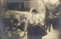 Postal Girardot las compras Salón 1902