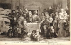 CPA Veronese Les disciples d'Emmaus Paris Musee du Louvre 