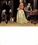 Postal The suitor' s visit Ter Borch Melón Colección