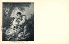 CPA Boucher Le nid Musee du Louvre Paris 