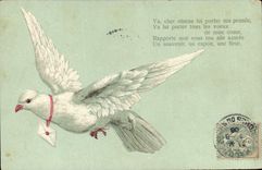 CPA Fantaisie Oiseau 