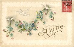 CPA Fantaisie Fleurs Colombes 