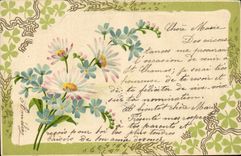 CPA Fantaisie Fleurs 