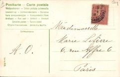 CPA Fantaisie Fleurs Coq 