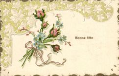 CPA Fantaisie Fleurs 