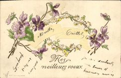 CPA Fantaisie Fleurs 