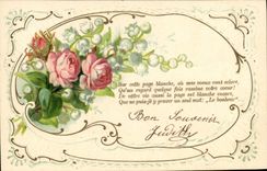 CPA Fantaisie Fleurs 