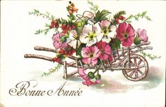 CPA Fantaisie Fleurs 