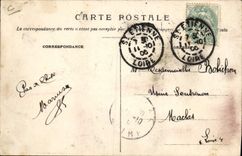 Vintage Postcard Saint Pierre of Beef animal Tournaments on the lone