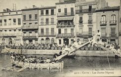 CPA Cette Les joutes Apres 