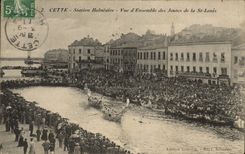 CPA Cette Vue d'ensemble des joutes de la St louis 