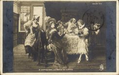 CPA Salon 1905 Castiglione La partie de cartes 